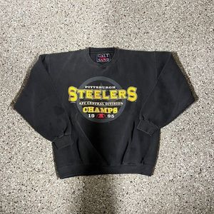 Vintage 90s Pittsburgh Steelers AFC Champions Crewneck Sweatshirt